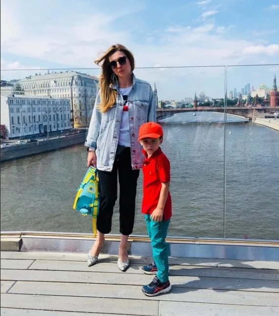 Ольга Скобеева с сыном