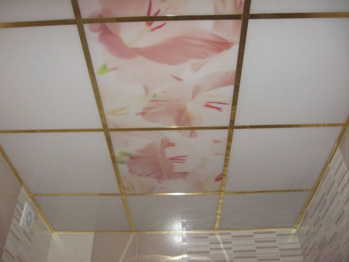 Потолок на кухню с рисунками. 