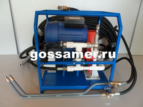 Безвоздушная двухканальная электрическая установка ГОССАМЕР GSR 220-01, для нанесения двухкомпонентной жидкой резины 