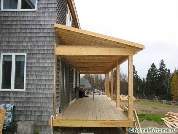 Пристройка к деревянному дому: проекты