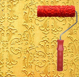Декор на стене с помощью валика