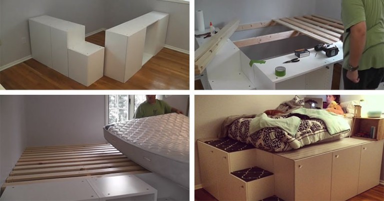 Кровать в маленькую спальню от IKEA