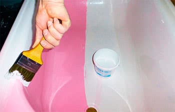 Покраска ванны эмалью