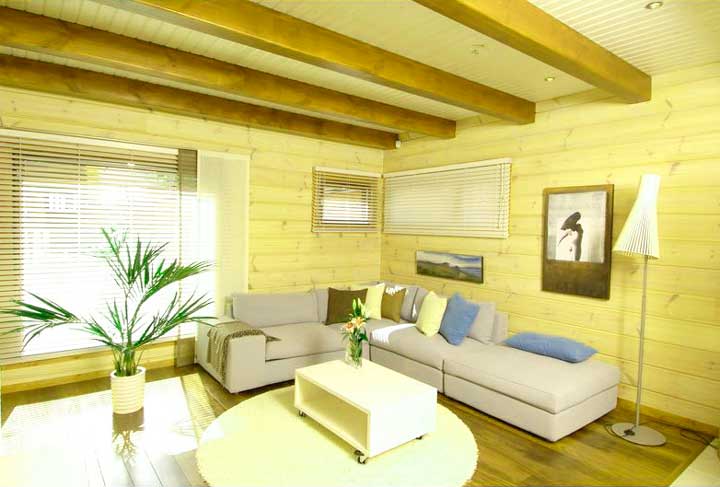 Покраска деревянного частного дома внутри: виды, варианты, краска и цвета дизайна стен