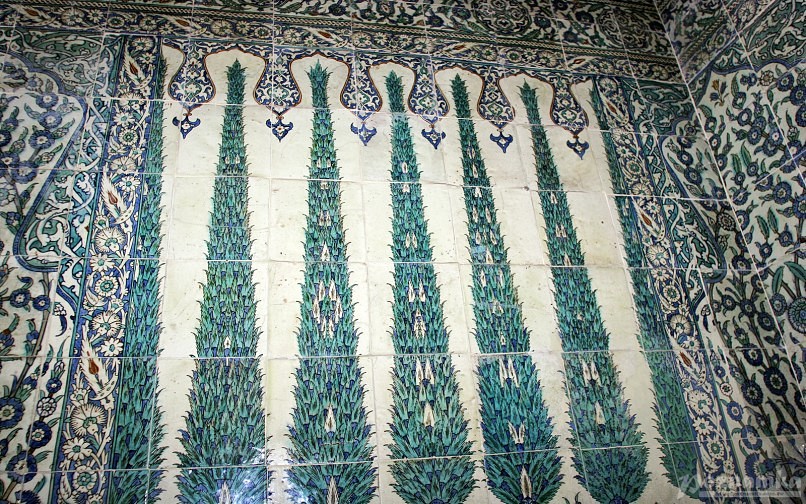 Настенные мозаики в гареме султана, Топкапы - Стамбул - Турция