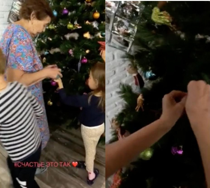 Моменты счастья: Утяшева и Воля нарядили елку вместе с детьми