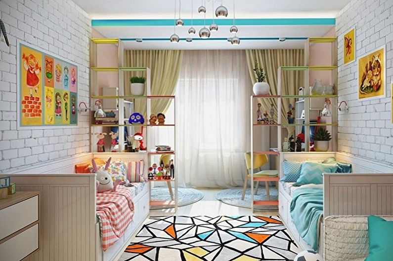 Дизайн комнаты для мальчика и девочки в одной комнате