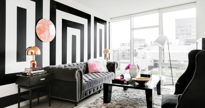 Черно-белые обои в интерьере - стильная изюминка современного интерьера