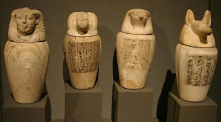 Canopic Jars picture taken by photo Nina Aldin Thune 