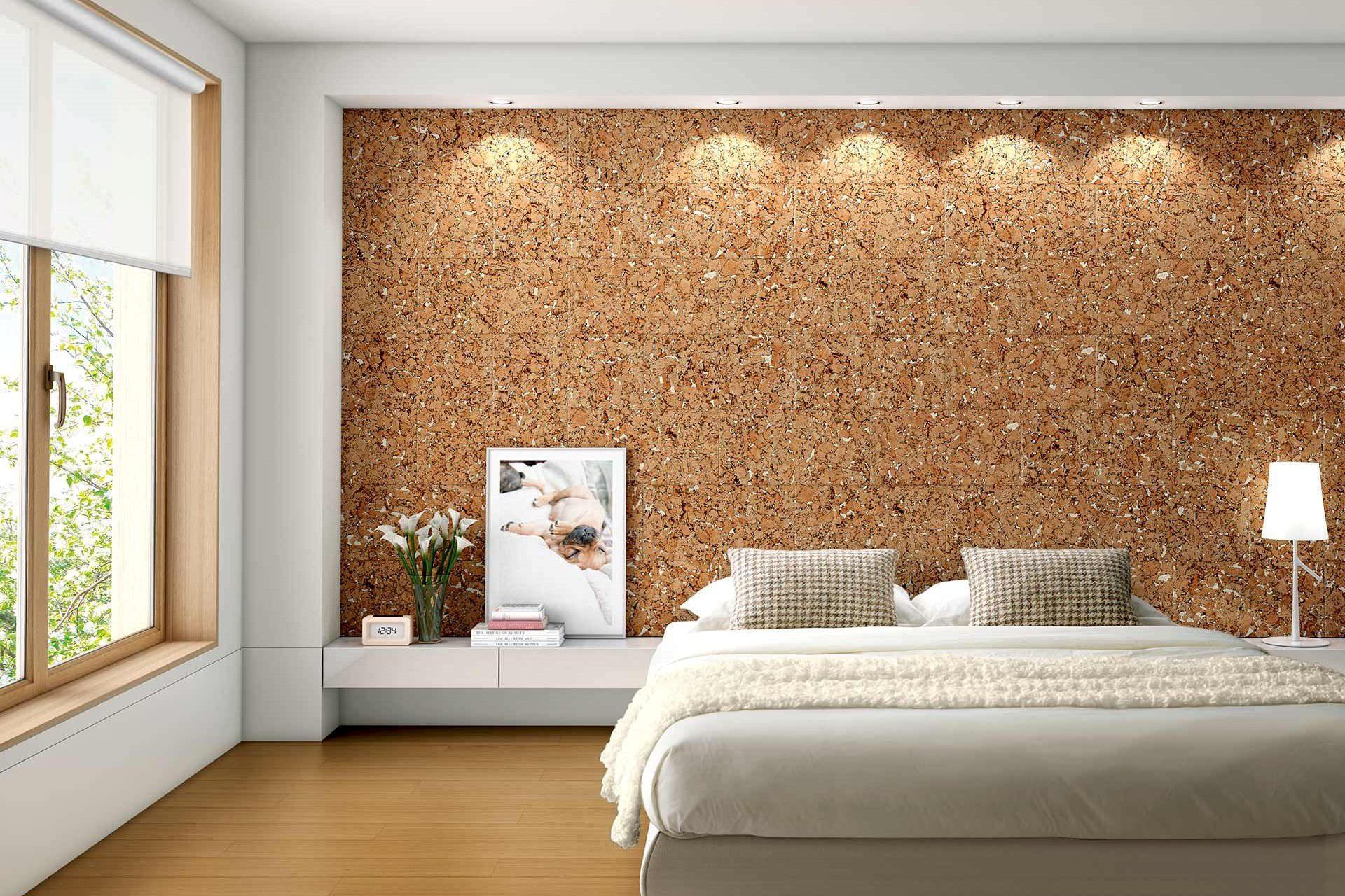cork-wall-bedroom