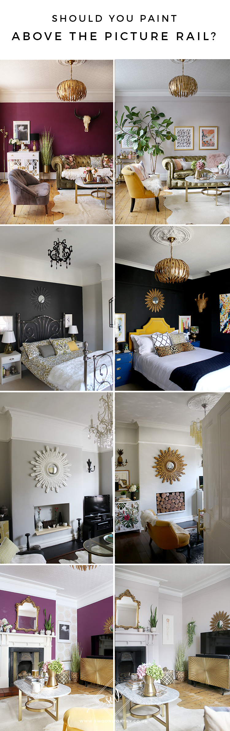 Should You Paint Above the Picture Rail Before and Afters